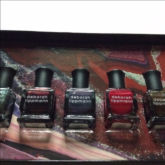 Deborah Lippmann Nail Bottle Set Collection Gift Box Red Nude Metallic Shimmer - Picture 4 of 14